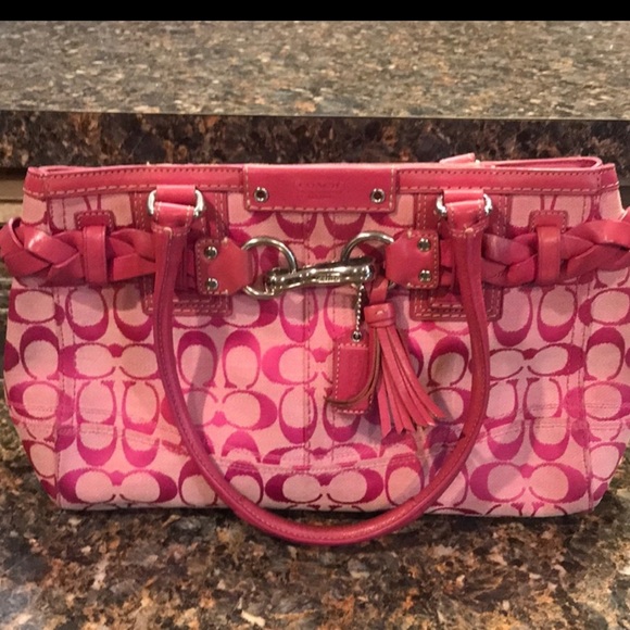 Coach Handbags - Coach Pink Shoulder Bag
